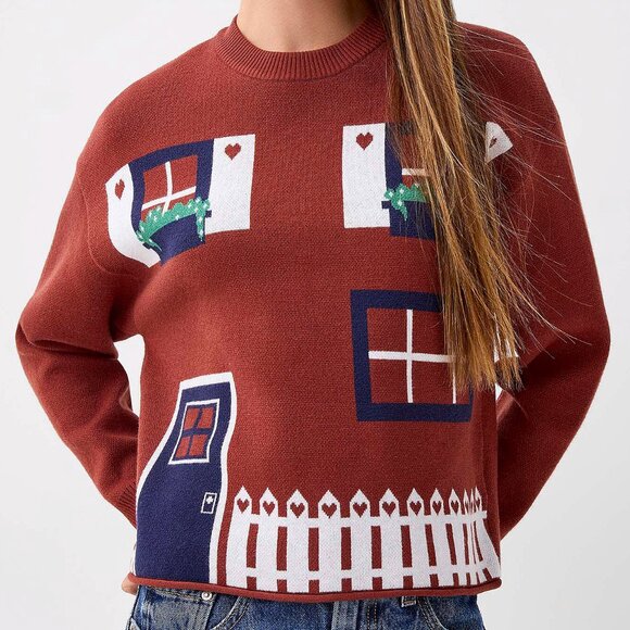 Copper House Patterned Sweater - Picture 1 of 2